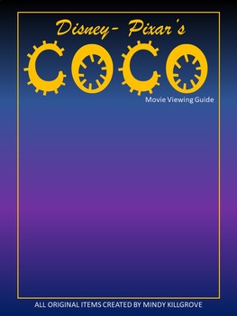 Preview of Movie Viewing Guide Compatible with Coco 