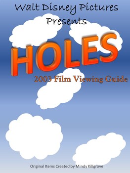 Preview of Movie Viewing Guide Compatible with Holes (2003) Editable