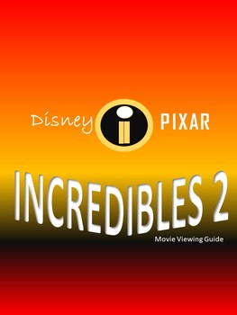 Preview of Movie Viewing Guide Compatible with Incredibles 2