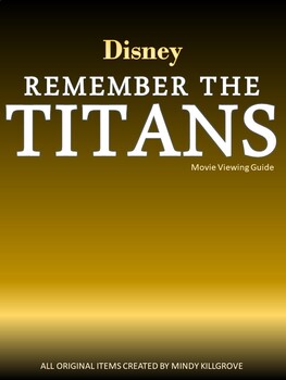 Preview of Movie Viewing Guide Compatible with Remember the Titans