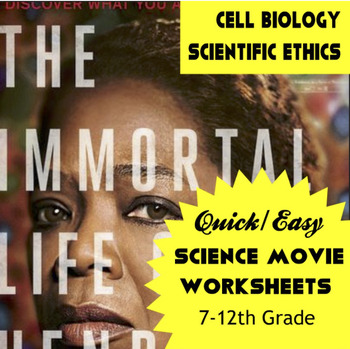 Preview of Movie Worksheet: The Immortal Life of Henrietta Lacks