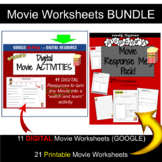 Movie Review Template and Worksheets BUNDLE