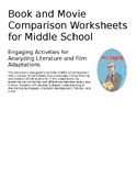 Movie and Book Comparison Worksheet Mini Unit with Workshe