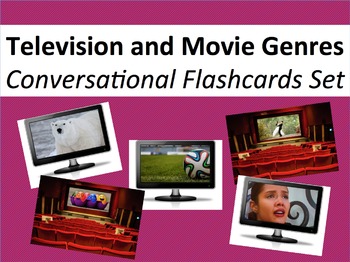 Preview of Movie and Television Genres in Spanish - Conversational Flashcards Set