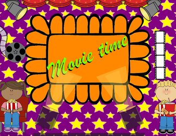 Preview of Movie Time Editable Flipchart