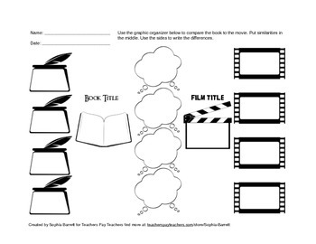 Preview of Movie vs. Book Graphic Organizer