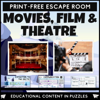 Preview of Movies Film and Theatre Escape Room