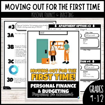 Preview of Moving Out for the First Time | Personal Finance & Budgeting | High School Math
