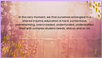 Preview of Moving Through the Trauma Response, Educator Wellness Series