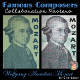 Mozart Collaboration Portrait Poster | Famous Musicians Series