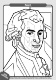 Mozart Mindfulness Music Coloring Page
