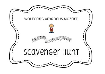 Preview of Mozart Scavenger Hunt