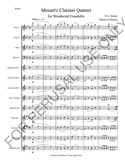 Mozart's Clarinet Quintet K.581 for Woodwind Ensemble (All