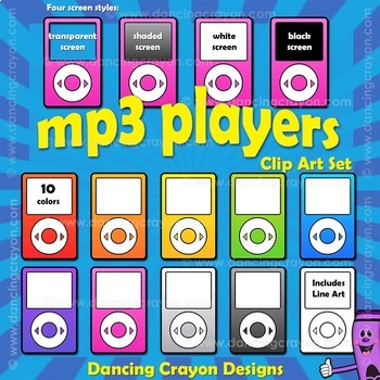 Preview of Mp3 Music Players Clip Art
