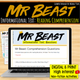 Mr Beast Information Text: Reading Comprehension (Digital 