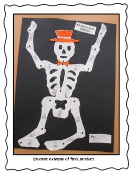 Mr. Bones loves 3-digit addition by ClasswithCrowley | TpT