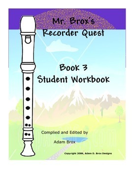Preview of Mr. Brox's Recorder Quest: Book 3 Self-Study