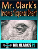 Mr. Clark's Income and Expense Wealth Tracking Chart