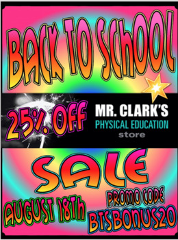 Preview of Mr. Clark's Physical Education Store BONUS BTS SALE SURPRISE!