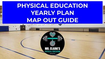 Preview of Mr. Clark's Physical Education Yearly Plan Map Out Guide