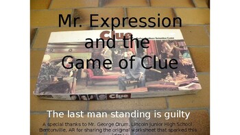 Preview of Mr. Expression and the Game of Clue