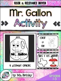 Mr. Gallon Printable Activity