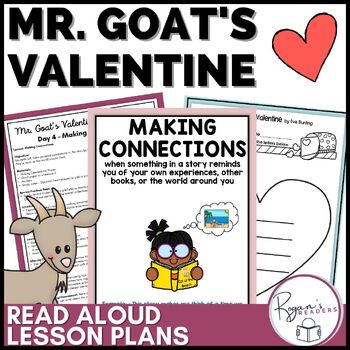 Preview of Mr. Goat's Valentine Reading Comprehension Lesson Plans and Worksheets
