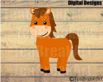 Download Mr Horse Clipart And Cutting Files Svg Png Eps Jpg 372c By Teabreakart PSD Mockup Templates