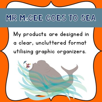 Mr McGee Goes to Sea Book Companion- Print & Go Literacy Activities.