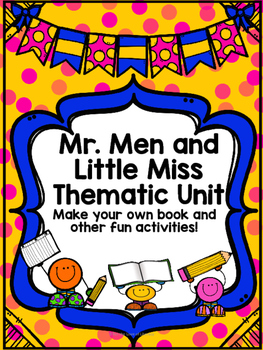 Preview of Mr. Men and Little Miss Thematic Unit