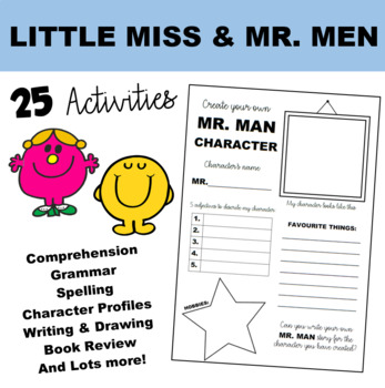 Preview of Mr. Men and Little Miss Activities