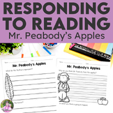Mr. Peabody's Apples Book Companion | Reading Response Pag
