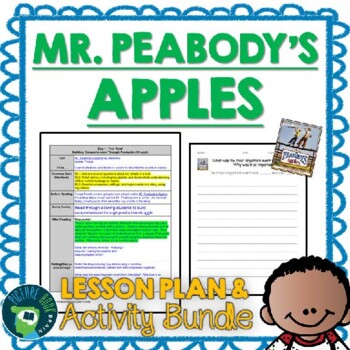 Preview of Mr. Peabody's Apples by Madonna Lesson Plan and Google Activities