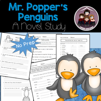 Preview of Mr. Popper's Penguins A Novel Study