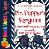Mr. Popper's Penguins Comprehension Questions, Vocabulary,