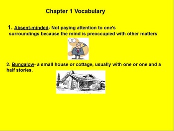 Preview of Mr. Popper's Penguins Vocabulary and Questions