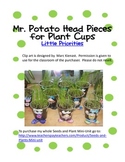 Mr. Potato Head Pieces for plant cups