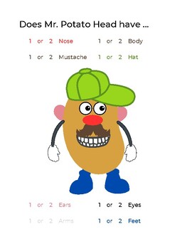 MR. POTATO HEAD Roll and Cover Roll and Color Math Game Roll and Build