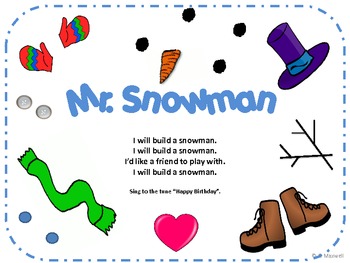 Preview of Mr. Snowman For Winter