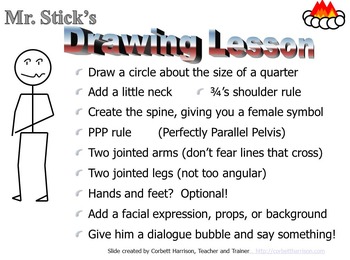 Preview of Mr. Stick Writer's Notebook/Journal Resources
