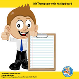 Freebie : Mr Thompson with Clipboard