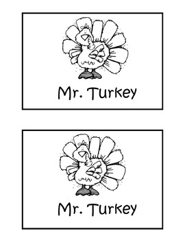 Preview of Mr. Turkey Guided Reading Booklet