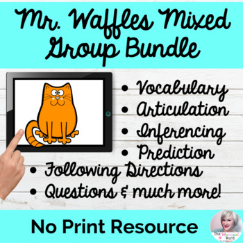 Preview of Mixed Group Resource Bundle No Print Speech Therapy | Distance Learning