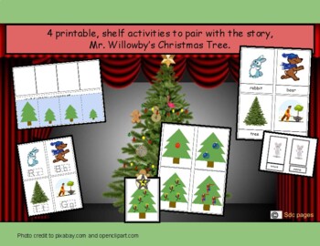 Preview of Mr. Willowby's Christmas Tree Shelf Game Printable Activities