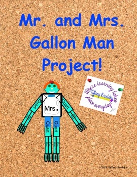Preview of Mr. and Mrs. Gallon Man Math Project
