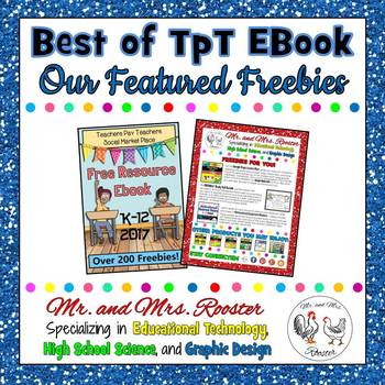 Preview of Mr and Mrs Rooster's Freebies Page from the TpT Social Marketplace EBook