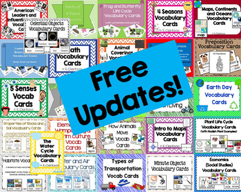 Preview of Mrs. Clarkson's-Vocabulary Cards {BIGGEST Bundle Yet} (with Free Updates!)