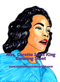 Mrs. Coretta Scott King Coloring Page