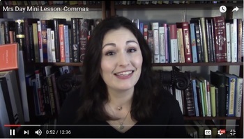 Preview of Commas - YouTube Minilesson + Worksheet