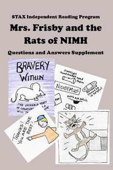 Preview of Mrs. Frisby and the Rats of NIMH STAX Independent Reading Supplement for GATE